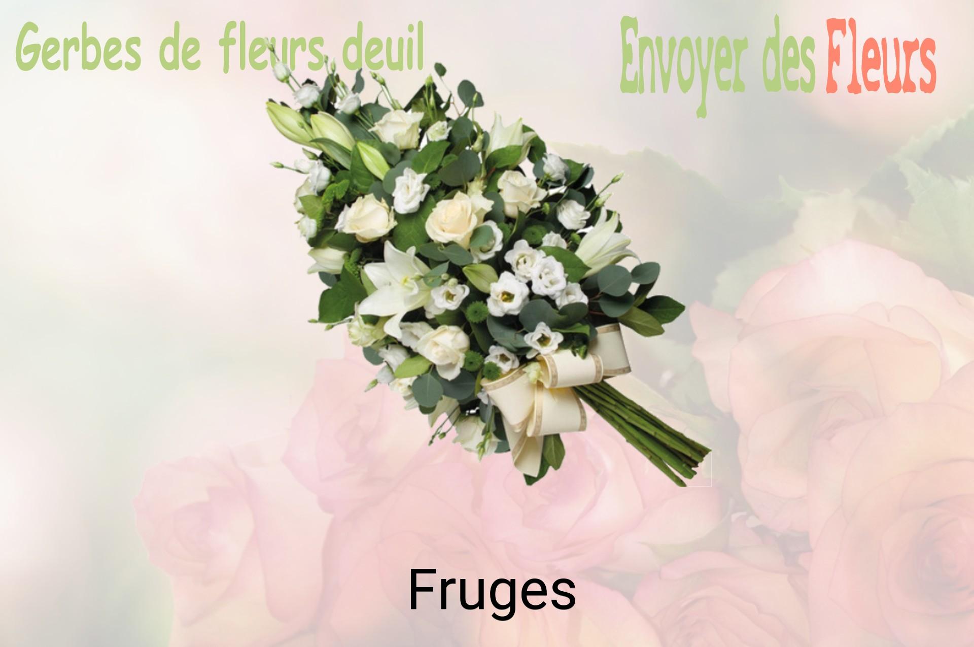 Gerbe de fleurs de deuil livrée à Fruges